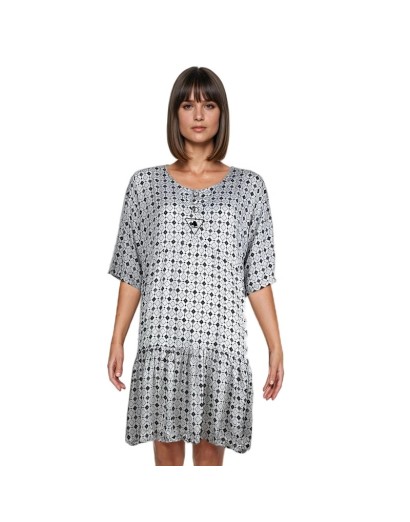 Vestido Suelto Estampado...