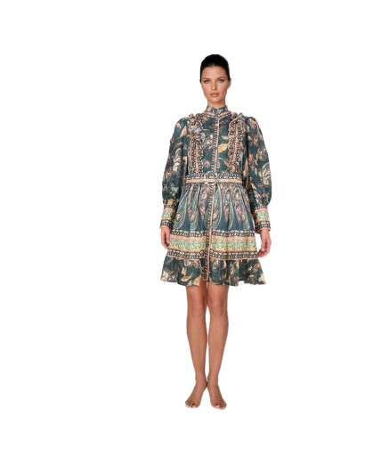 Vestido Corto Estampado...