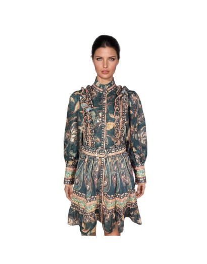 Vestido Corto Estampado...