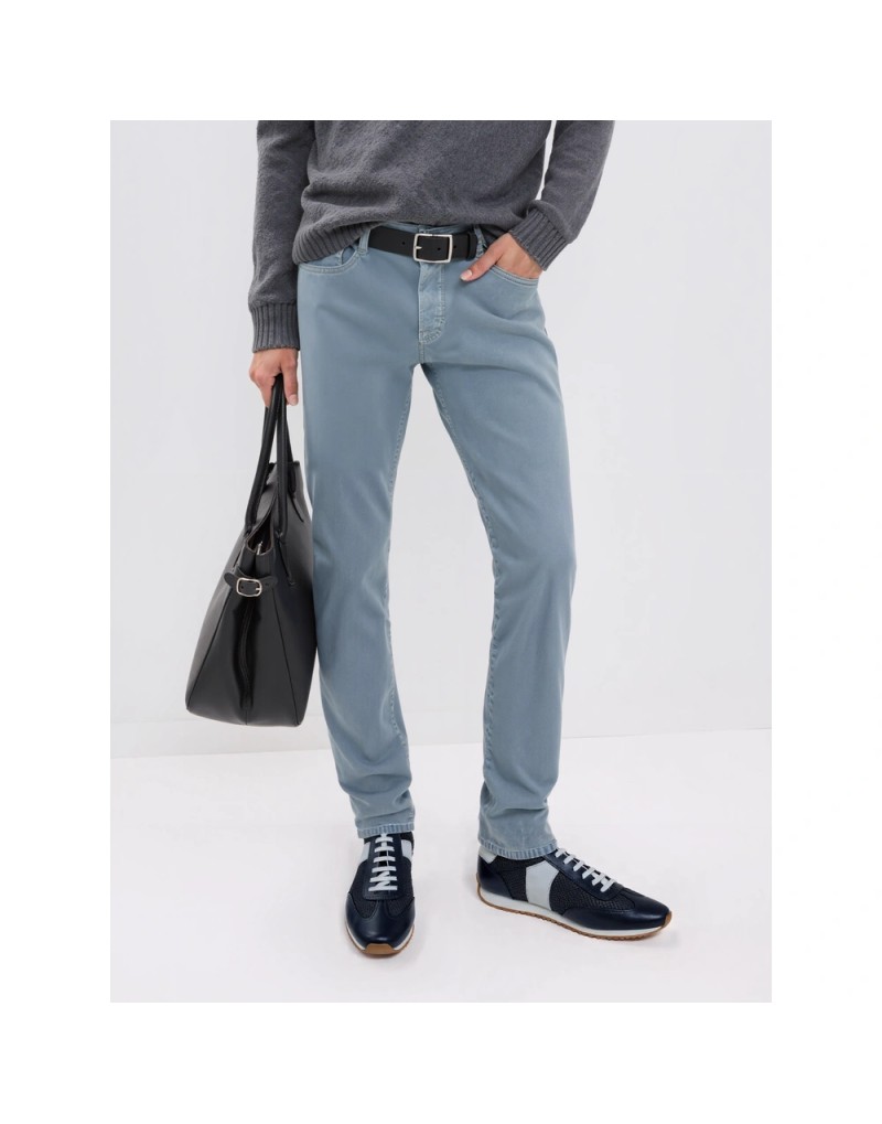 Zapatillas de piel transpirable estilo italiano Old Rowley - vista puesto en el modelo