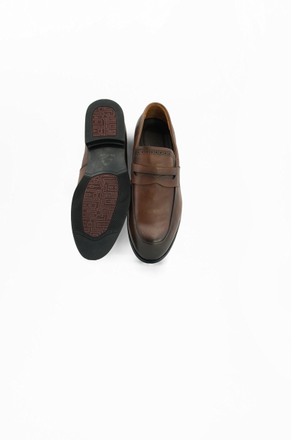 Mocasines antifaz Hombre Old Rowley piel Vacuna Old Rowley - vista frontal y suela