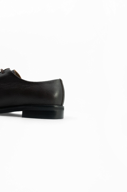 Zapato blucher de piel marrón Old Rowley - vista detalle