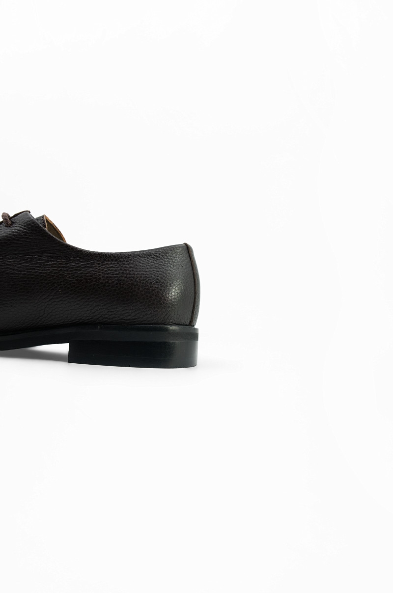 Zapato blucher de piel marrón Old Rowley - vista detalle