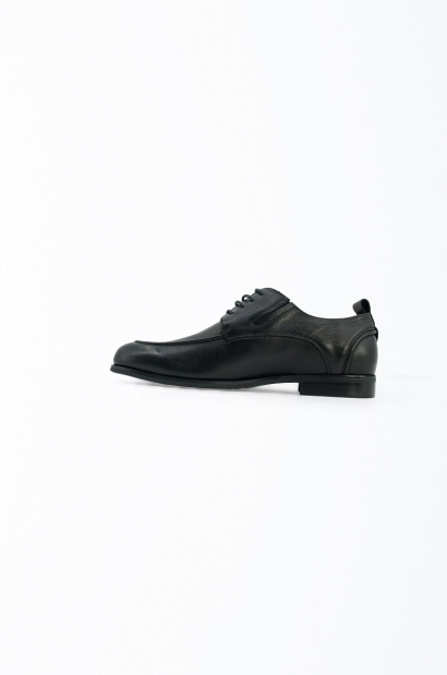 Zapatos de piel negro con cordones Old Rowley - vista otro lateral