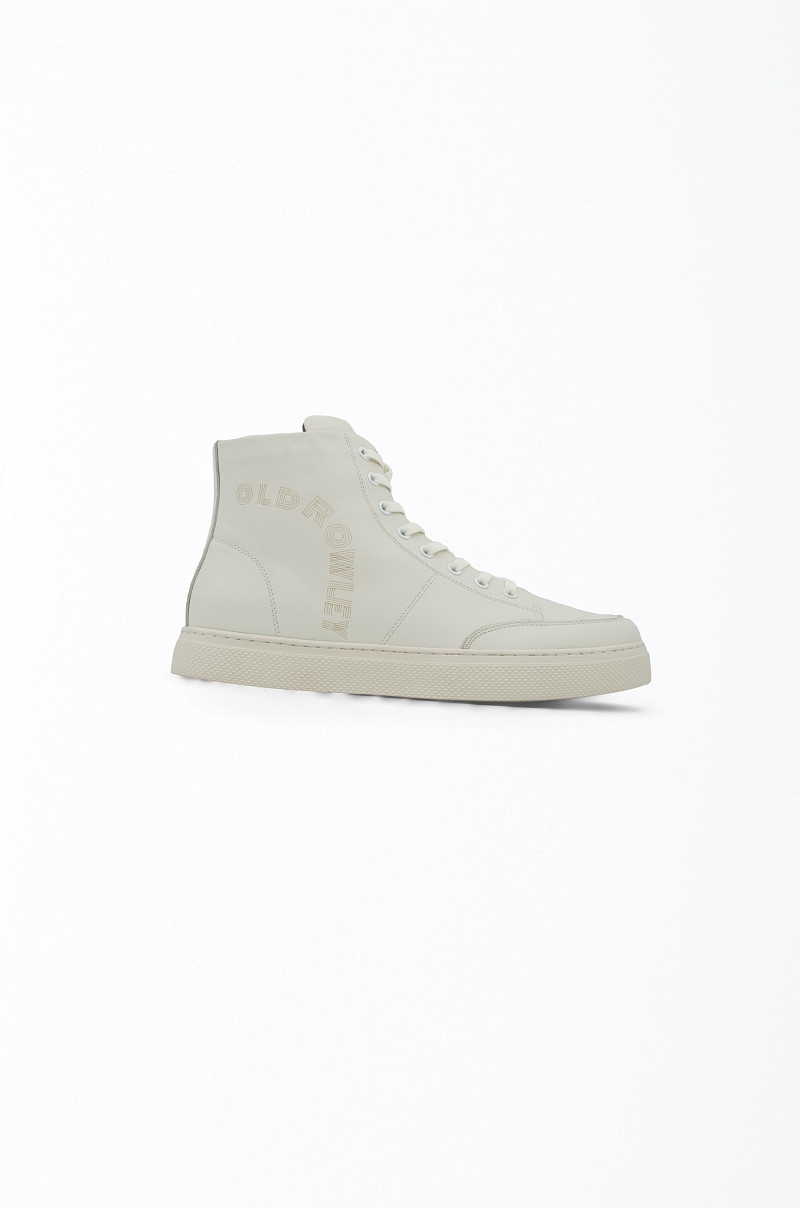 Zapatillas Piel de Caña Alta Letras Old Rowley - vista lateral