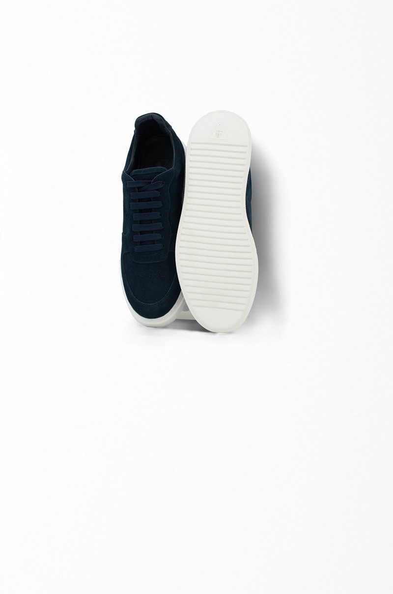 Zapatillas Skate Old Rowley Ante Azul Suela Extra Ligera - vista frontal y suela