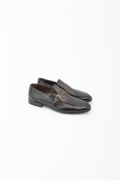 Mocasines de piel graneada...