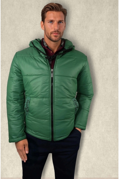 chaqueta acolchada con...