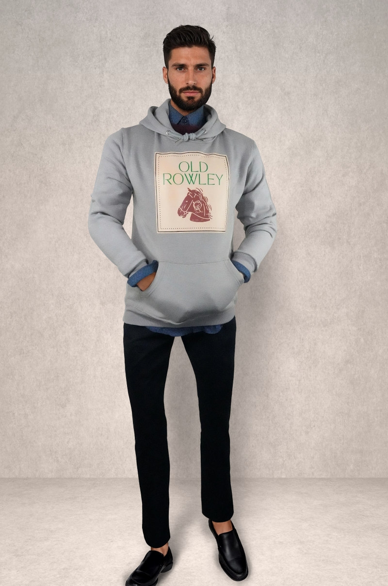 sudadera logo impresión cuadrado letras verde- vista frontal completa