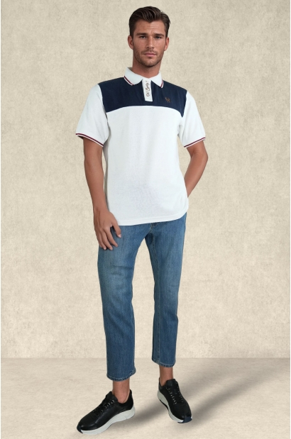 Polo canesú logo iniciales...