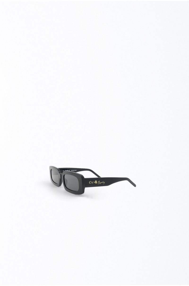 Gafas de Sol Unisex Rectangulares Negras Old Rowley Polarizadas UV400 - vista lateral