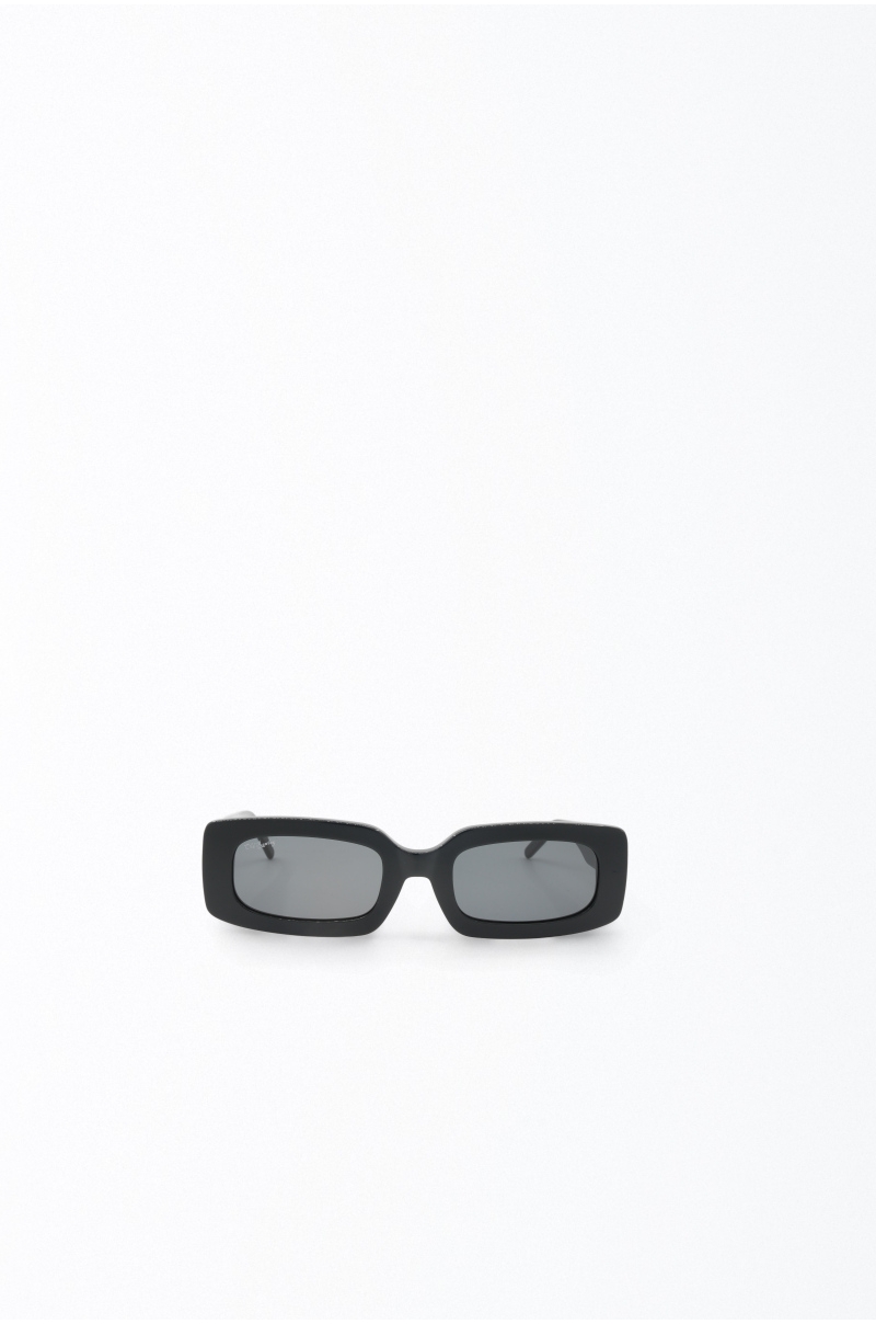 Gafas de Sol Unisex Rectangulares Negras Old Rowley Polarizadas UV400 - vista frontal