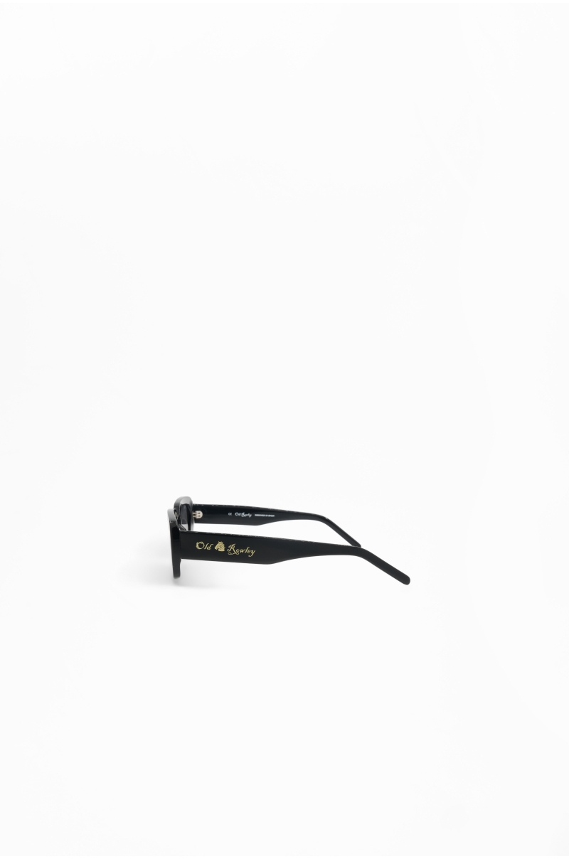 Gafas de Sol Unisex Rectangulares Negras Old Rowley Polarizadas UV400 - vista lateral
