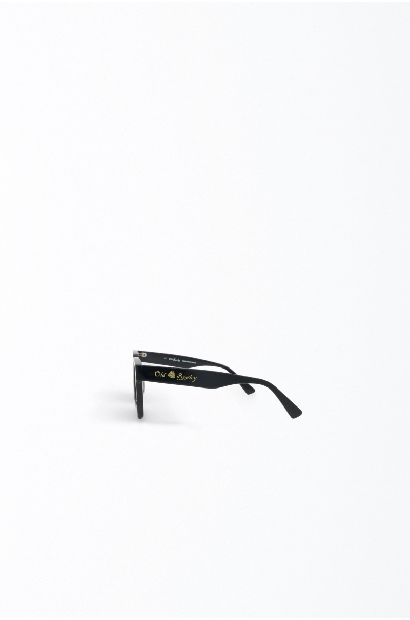Gafas de Sol Unisex Cuadradas Negras Old Rowley Acetato Polarizadas UV400 - vista lateral
