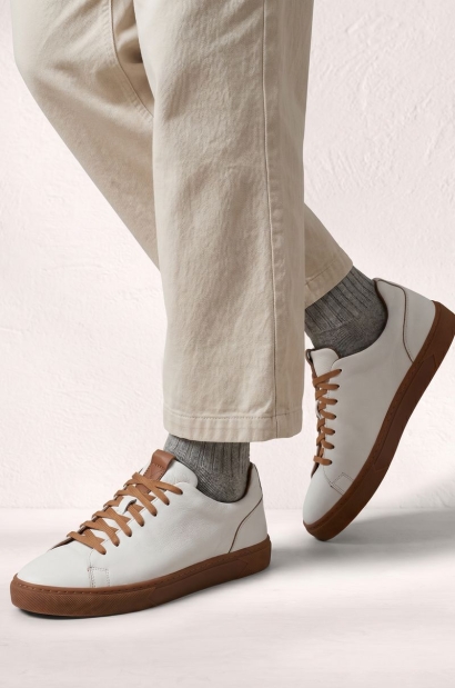 Zapatillas Piel Everluxe Classic Old Rowley - vista puesto en el modelo