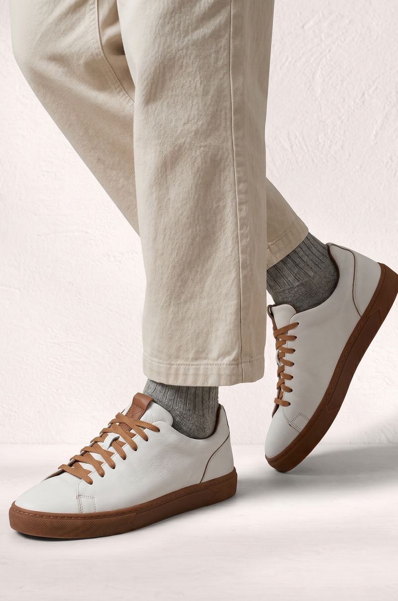 Zapatillas Piel Everluxe Classic Old Rowley - vista puesto en el modelo