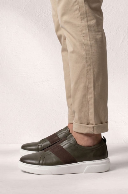 Zapatos de Piel Verde con...
