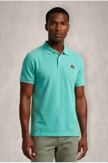 Polo doble piqué de algodón