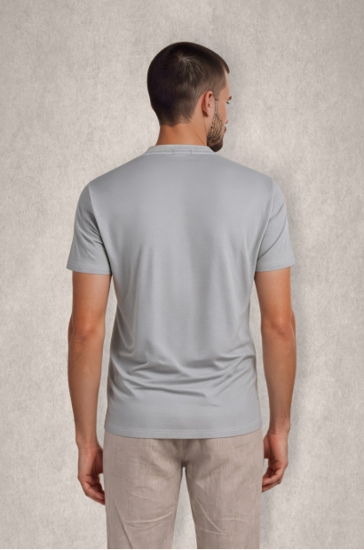 Camiseta verde caqui Protect your world Old Rowley - vista trasera