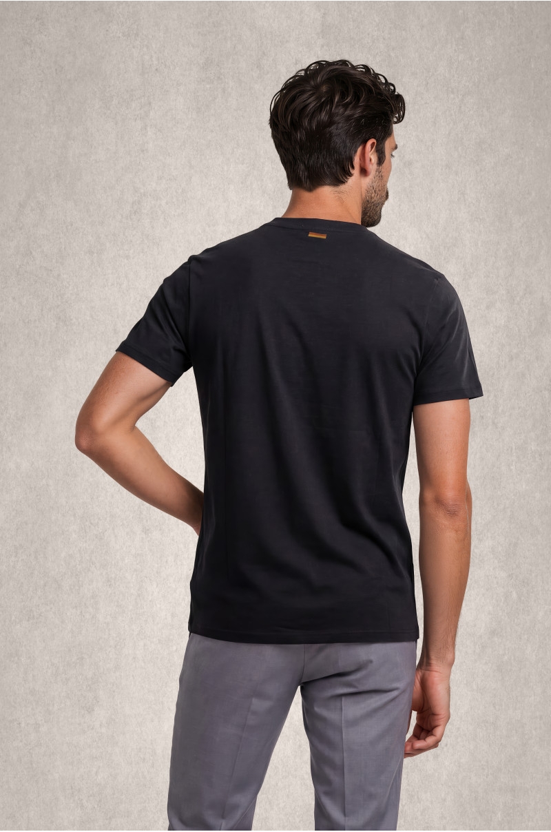 Camiseta Negra Basketball Old Rowley - vista trasera