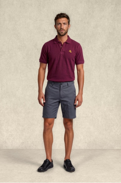 Bermuda chino homme gris...