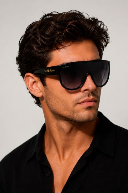 Gafas de sol negras estilo...