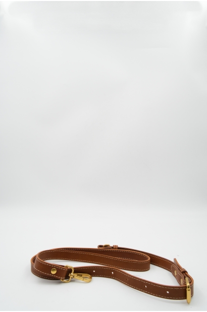 Bolso de Mano de Piel Marrón con Bandolera Old Rowley - vista solo bandolera