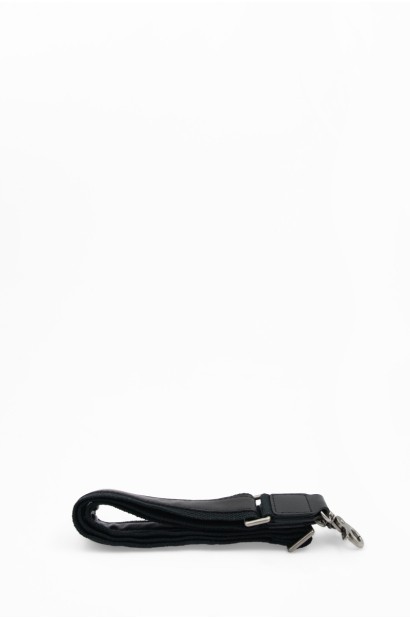 Maletín de piel negro con bolsillo frontal Old Rowley - vista solo bandolera
