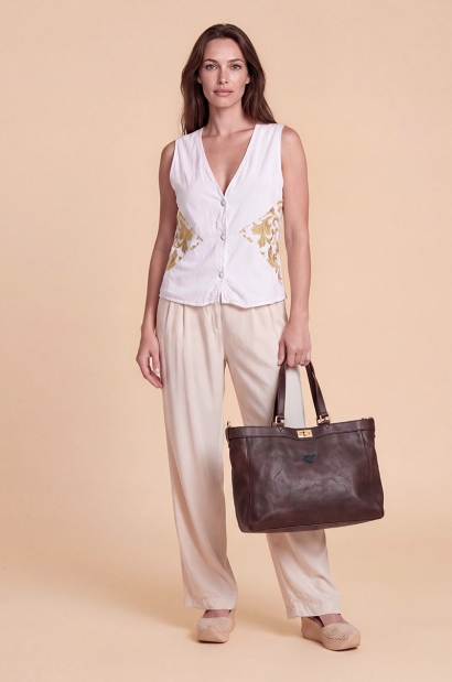 Bolso Shopper de Piel...