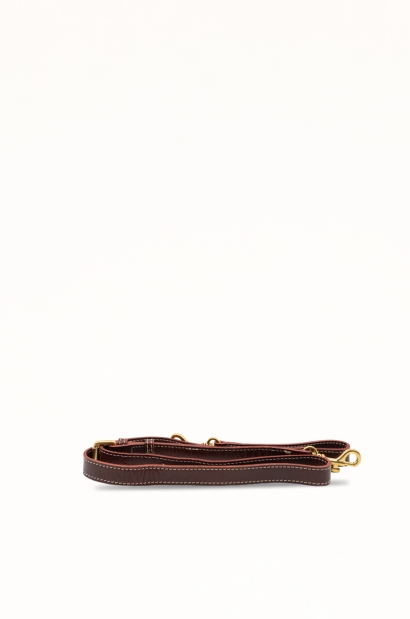 Bolso Bandolera de Piel Marrón Clásico Old Rowley - vista bandolera