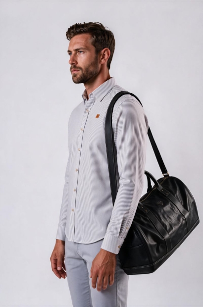 Camisa de Algodón a Rayas...