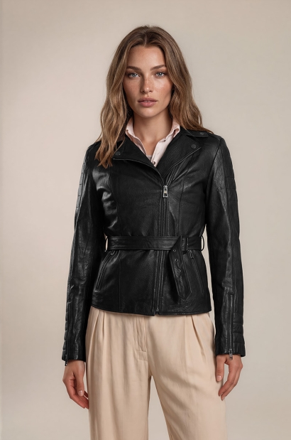 Chaqueta Mujer de Piel de...