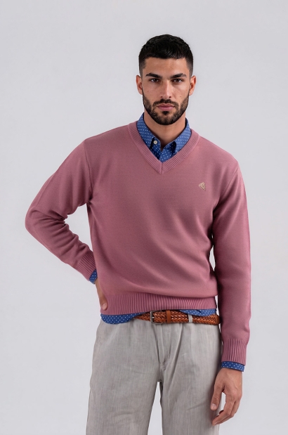 Jersey cuello en "v"