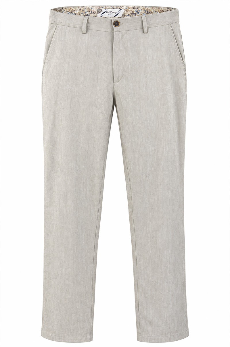 Pantalón de Vestir Marrón para Hombre Old Rowley - vista frontal