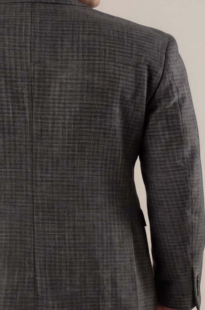 Blazer a Cuadros Gris para Hombre