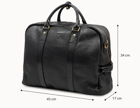 bolso viaje negro medidas